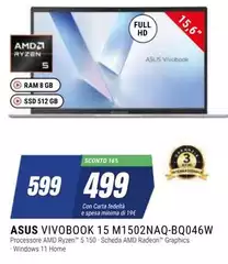 Asus - Vivobook 15 M1502NAQ-BQ046W