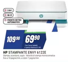 HP - Stampante Envy 6122e