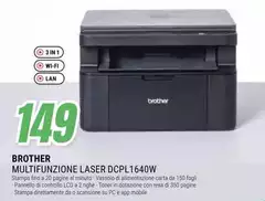 Brother - Multifunzione Laser Dcppl1640w Brother - Multifunzione Laser Dcppl1640w