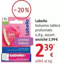 Labello - Balsamo Labbra Profumato 4,8 G, Assort.