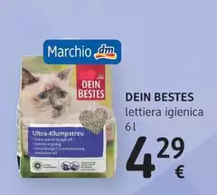 Dein Bestes - Lettiera Igienica Per Gatti 6 L