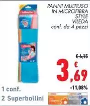 Vileda - Panni Multiuso In Microfibra Style Vileda - Panni Multiuso In Microfibra Style