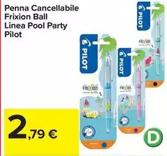 Pilot - Penna Cancellabile Frixion Ball Linea Pool Party Pilot - Penna Cancellabile Frixion Ball Linea Pool Party