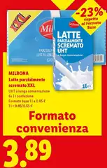 Milbona - Latte Parzialmente Scremato XXL