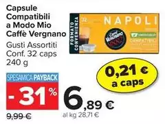 Caffè vergnano - Capsule Compatibili A Modo Mio Caffe