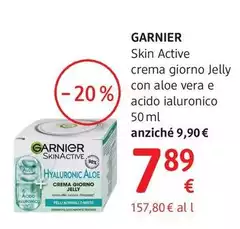 Garnier - Skin Active Crema Giorno Jelly Con Aloe E Acido Ialuronico 50 Ml Garnier - Skin Active Crema Giorno Jelly Con Aloe E Acido Ialuronico 50 Ml