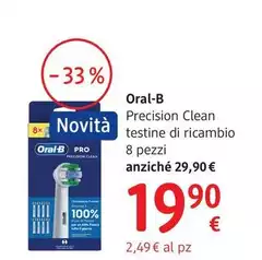 Oral B - Precision Clean Testine Di Ricambio 8 Pezzi