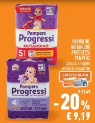 Pampers - Pannolini, Mutandino Progressi Pampers - Pannolini, Mutandino Progressi