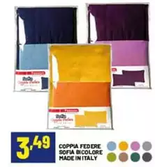 Sofia - Coppia Federe  Bicolore Made In Italy