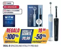 Oral B - Spazzolino Vitality Pro Duo