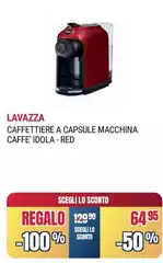 Lavazza - Caffettiere A Capsule Macchina Caffe' Idola-Red Lavazza - Caffettiere A Capsule Macchina Caffe' Idola-Red