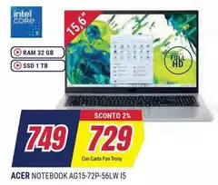 Acer - Notebook Ag15-72p-56lw I5 Acer - Notebook Ag15-72p-56lw I5