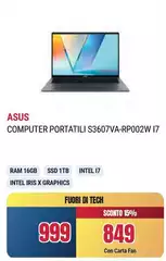 Asus - Computer Portatili S3607VA-RP002W I7 Asus - Computer Portatili S3607VA-RP002W I7