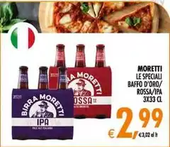 Moretti - Le Speciali Baffo D'oro/ Rossa/IPA