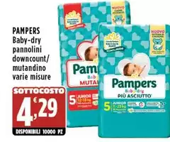 Pampers - Baby-Dry Pannolini Downcount/Mutandino Pampers - Baby-Dry Pannolini Downcount/Mutandino