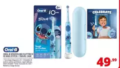 Oral B - Spazzolino Elettrico Io Kids Stitch+Travel Case