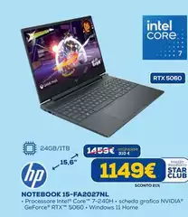 HP - Notebook 15-FA2027NL