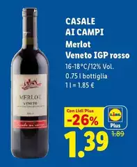 Casale Ai Campi - Merlot Veneto IGP Rosso Casale Ai Campi - Merlot Veneto IGP Rosso