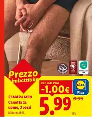 Esmara Men - Canotta Da Uomo, 3 Pezzi