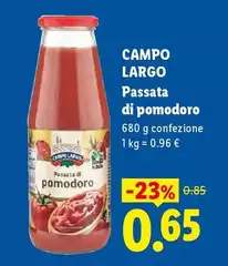 Campo Largo - Passata Di Pomodoro Campo Largo - Passata Di Pomodoro