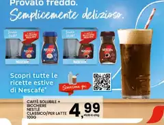 Nescafé - Caffè Solubile + Bicchiere Classico/ Per Latte