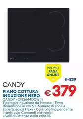 Candy - Piano Cottura Induzione Nero CIES644DCWIFI Candy - Piano Cottura Induzione Nero CIES644DCWIFI