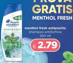 Head & Shoulders - Menthol Fresh Antiprurito Shampoo Antiforfora Head & Shoulders - Menthol Fresh Antiprurito Shampoo Antiforfora