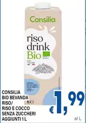 Consilia - Bio Bevanda Riso/ Riso E Cocco Senza Zuccheri Aggiunti