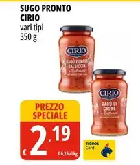 Cirio - Sugo Pronto Cirio - Sugo Pronto