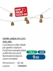 Ghirlanda Di Luci Solari. Ghirlanda Di Luci Solari.