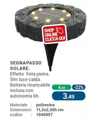Segnapasso Solare Segnapasso Solare