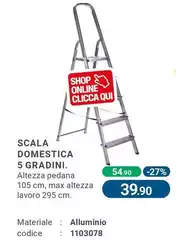 Scala Domestica 5 Gradini Scala Domestica 5 Gradini