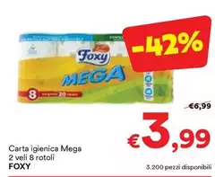 Foxy - Carta Igienica Mega Foxy - Carta Igienica Mega