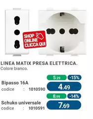 Bticino - Linea Matix Presa Elettrica