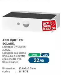 Applique Led Solare Applique Led Solare