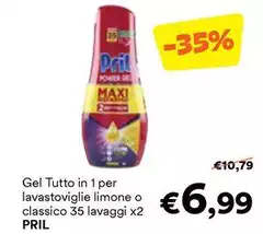 Pril - Gel Tutto In 1 Per Lavastoviglie Limone O Classico Pril - Gel Tutto In 1 Per Lavastoviglie Limone O Classico