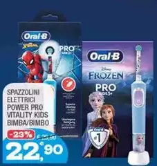 Oral b - Spazzolini Elettrici Power Pro Vitality Kids Bimba Oral b - Spazzolini Elettrici Power Pro Vitality Kids Bimba