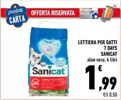 Sanicat - Lettiera Per Gatti 7 Days Sanicat - Lettiera Per Gatti 7 Days