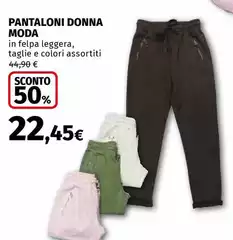 Leggera - Pantaloni Donna Moda Leggera - Pantaloni Donna Moda