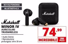 Marshall - Minor IV Auricolari Truewireless