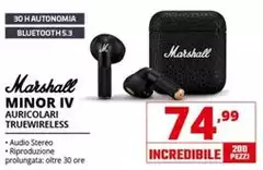 Marshall - Minor IV Auricolari Truewireless