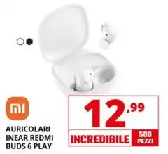 Xiaomi - Auricolari Inear Redmi Buds 6 Play Xiaomi - Auricolari Inear Redmi Buds 6 Play