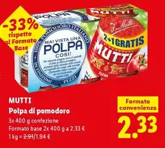 Mutti - Polpa Di Pomodoro Mutti - Polpa Di Pomodoro