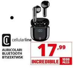 Cellularline - Auricolari Bluetooth Btseektwsk Cellularline - Auricolari Bluetooth Btseektwsk