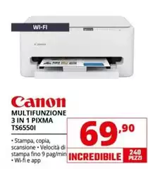 Canon - Multifunzione 3 In 1 Pixma TS6550I Canon - Multifunzione 3 In 1 Pixma TS6550I