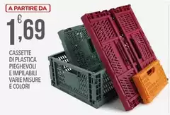 Cassette Di Plastica Pieghevoli E Impiladili