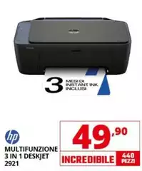 HP - Multifunzione 3 In 1 Deskjet 2921 HP - Multifunzione 3 In 1 Deskjet 2921