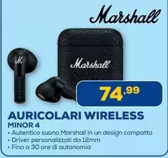 Marshall - Auricolari Wireless