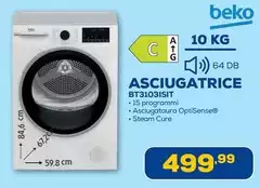 Beko - Asciugatrice Bt3109isit Beko - Asciugatrice Bt3109isit
