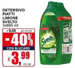 Svelto - Detersivo Piatti Limone Svelto - Detersivo Piatti Limone